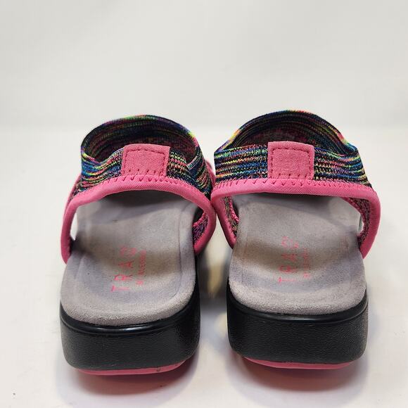 TRAQ by Alegria Qeen Funplex Pink Dream Knit Sport Sandals Size 38 US 8 Comfort - Picture 6 of 8